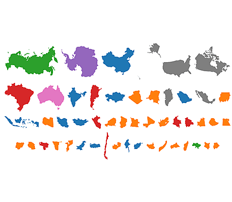 countries by-area