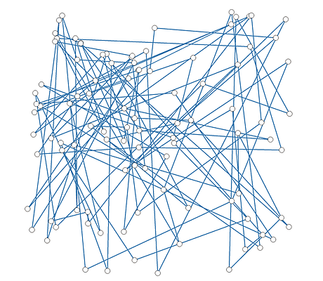 random polygon-ellipse